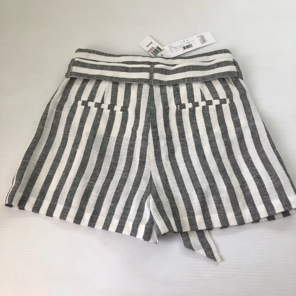 IRO NWT Lular High Waist Linen Shorts, 10 (42) - Picture 3 of 13